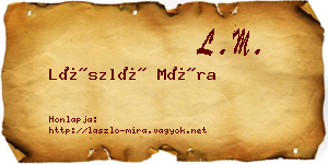 László Míra névjegykártya
